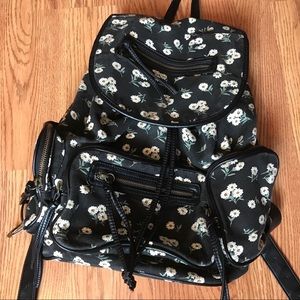 Floral Canvas Backpack